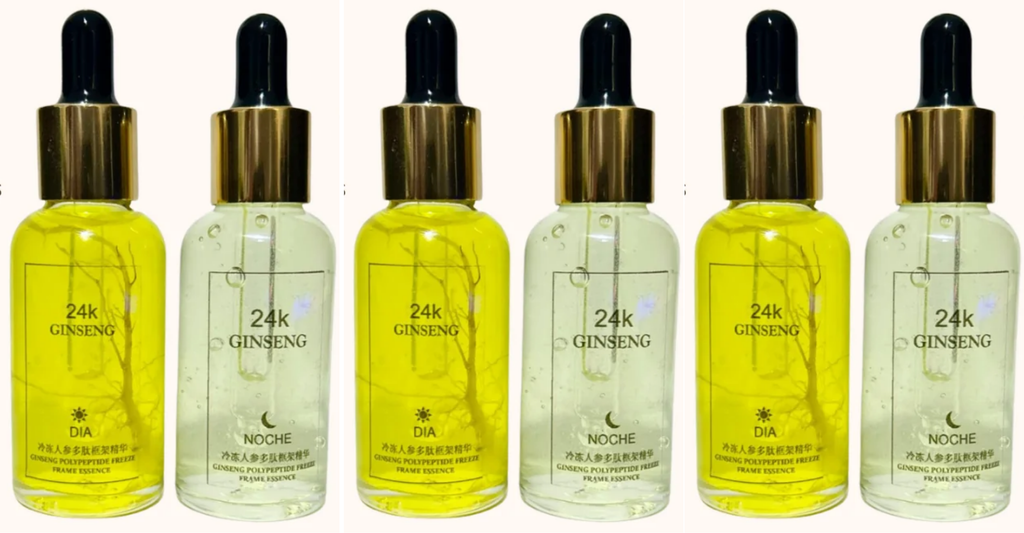 Sérum Dúo Ginseng 24K Dia y Noche | Cuidado completo en dos pasos 30ml